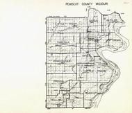 Pemiscot County, Little River, Godair, Butler, Pascola, Concord, Organ, Braggadocio, Holland, Missouri State Atlas 1940c
